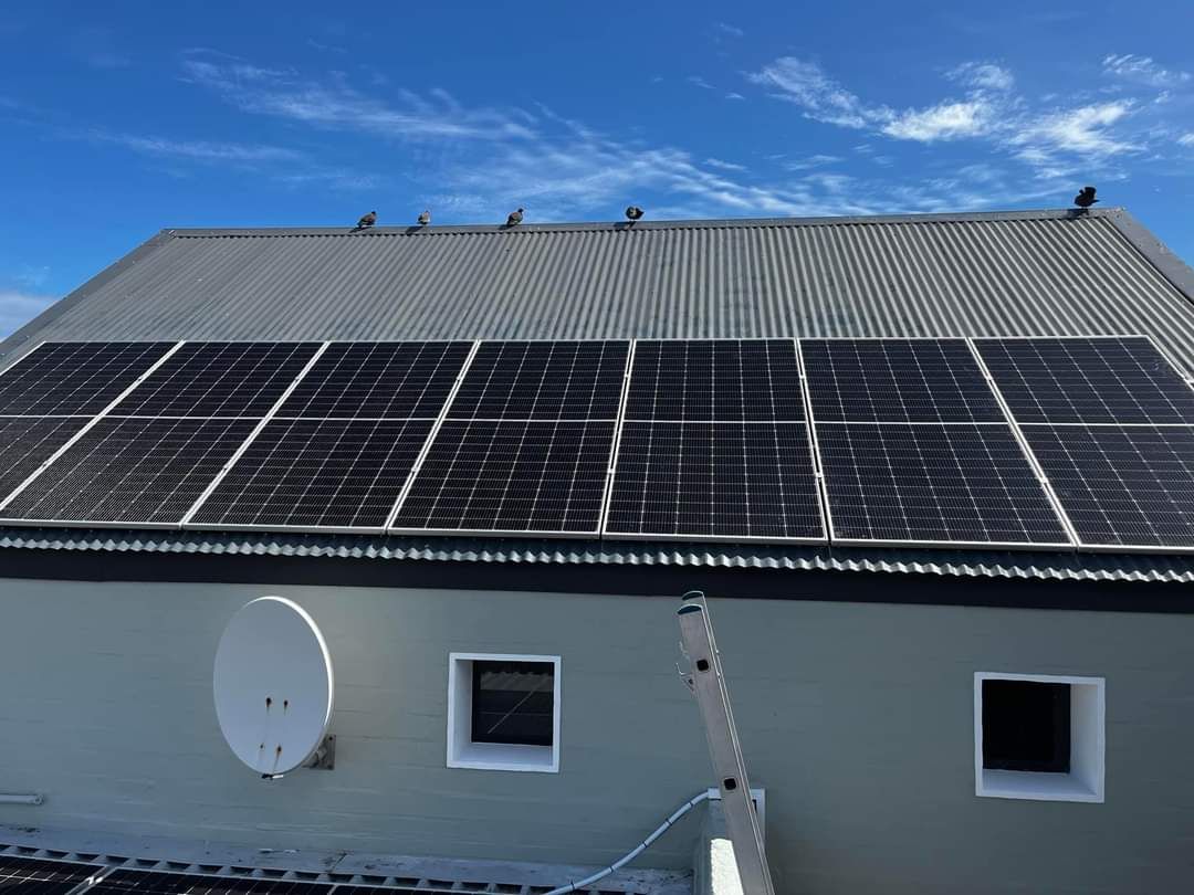 Solar panels on a roof